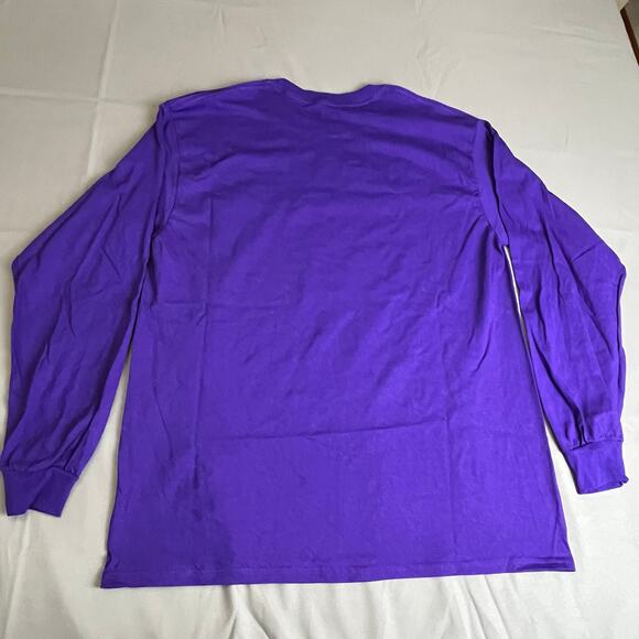 Linkin Park Shirt Dark Purple Men’s Large Long Sleeve Hybrid Theory Gas Mask - Picture 3 of 6